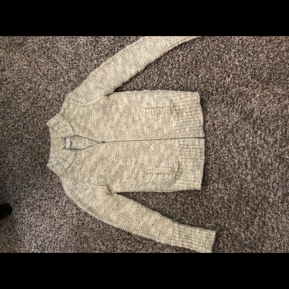LOFT zip up sweater